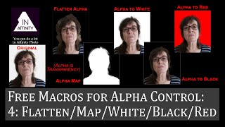 Free Macros for Alpha Control: 4: Flatten/Map/White/Black/Red screenshot 1
