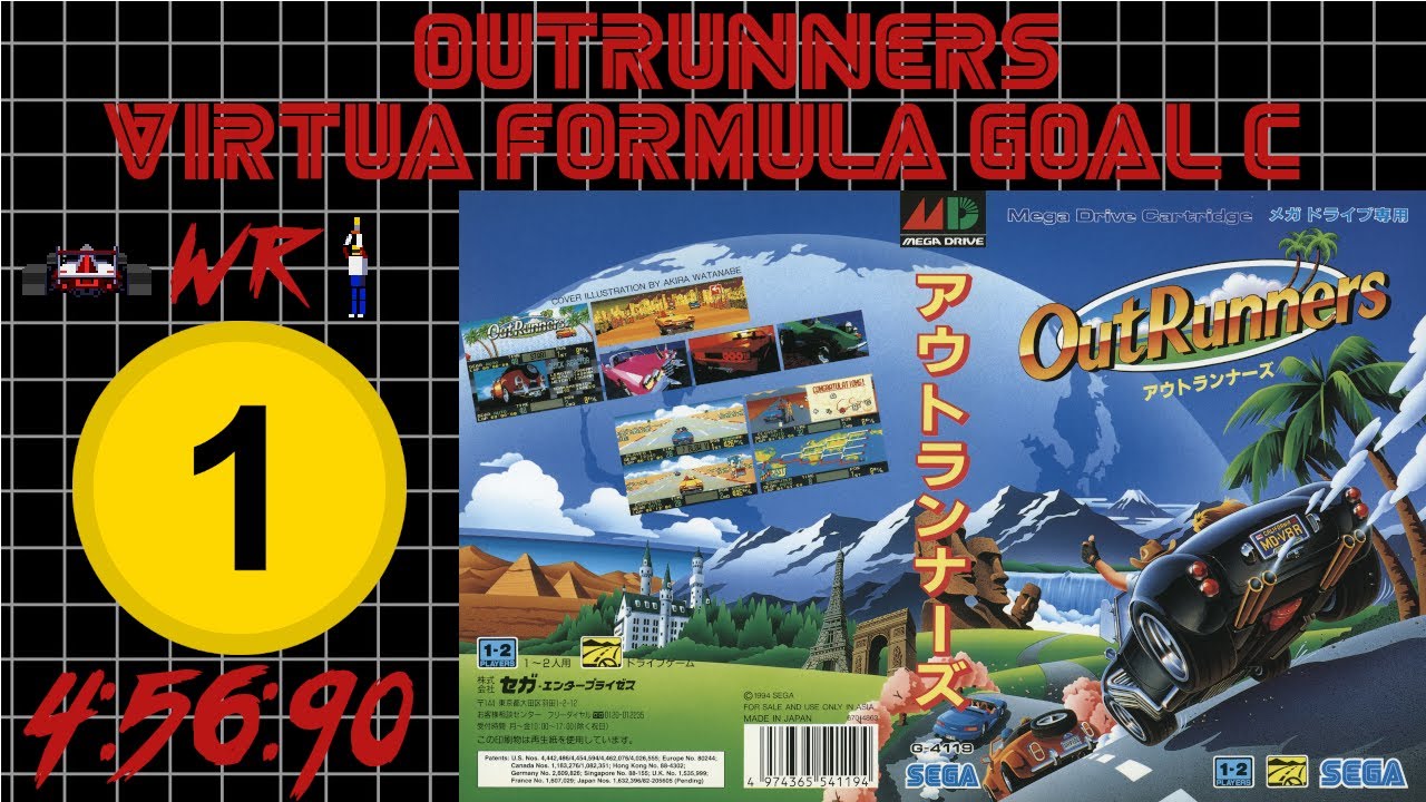 OutRunners Virtua Formula [MD] WR 🥇 Speedrun Goal C [4'56