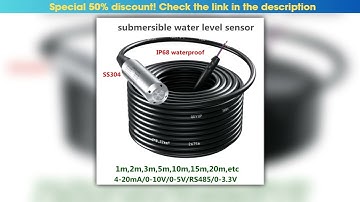Submersible Water Level Sensor 010V 420mA Water Level Transmitter 05m Liquid Level Sensor RS485