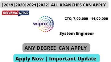 Wipro System Engineer Role |✨|WATCH THE VIDEO FULLY |😊JOBS IN INDIA