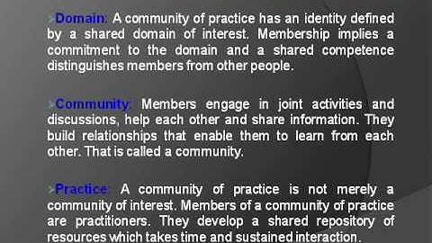 communities of practice and content management