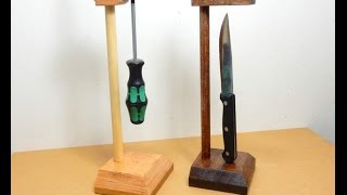 Build article, http://www.jax-design.net Make a knife holder for the kitchen chef or a tool holder for the workshop.