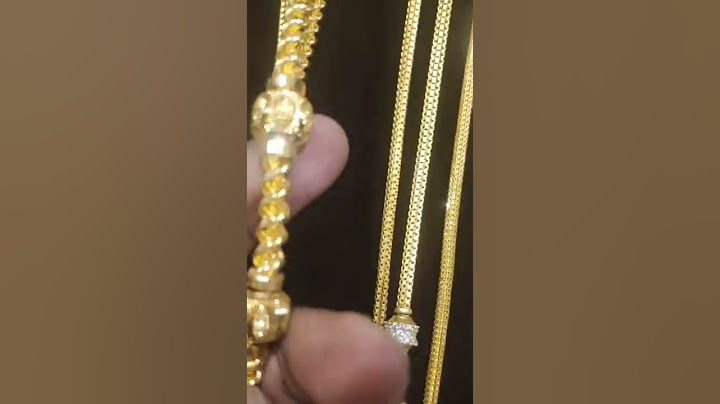 16 gram gold light weight mugappu thali chain#gold #goldjewellerycollection #goldmugapputhalichain