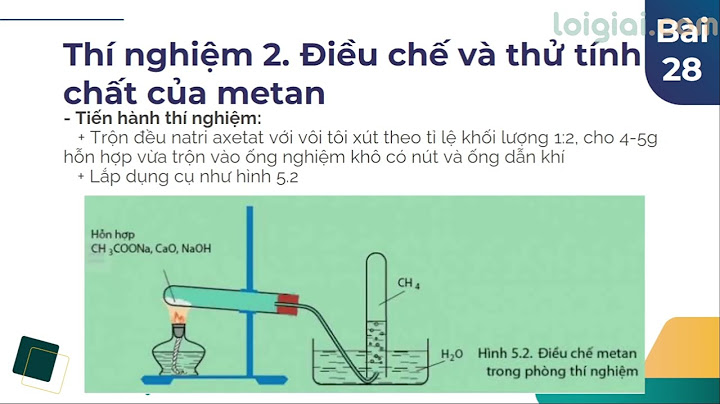 Hóa 11 bài 28 thực hành số 3 năm 2024