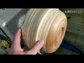 Woodturning a bowl out of plywood