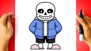 How to DRAW SANS - Undertale