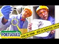 Blippi Português Detetive Blippi | Quem Roubou Meu Almoço? | Vídeos da Polícia para Crianças