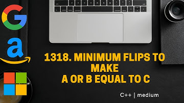 1318. Minimum Flips to Make a OR b Equal to c | June Daily Leetcode Challenge | Day- 7  #DSA