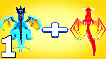 Merge Battle 3D Dragon Master - Walkthrough Part 1 Levels 1-20 Dinosaur Games - Android Gameplay