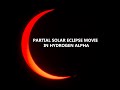 Partial Solar Eclipse 2020  Movie in Hydrogen Alpha 5K | Prabhu Astrophotography