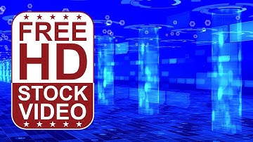 Free Stock Videos - abstract blue hi tech digital technology business background