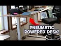Upgrade your office with the klud pneumatic adjustable desk  go from sit to stand in seconds