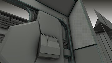 Modular Sci-Fi Set Wip 70 Blender 2.75a  - Animated sci-fi door