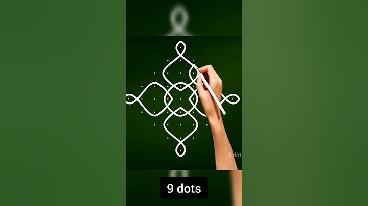 9 dots rangoli, 9 pulli kolam, Muggulu, Chukkala Muggulu