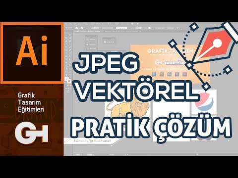 Jpeg'den Vektörel Çevirme (Pratik Çözüm) | Adobe İllustrator CC