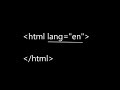 How to use lang attribute in HTML [Learn html 004 ]