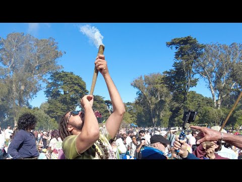 420 Day 2024 Hippie Hill San Francisco, California In 4K