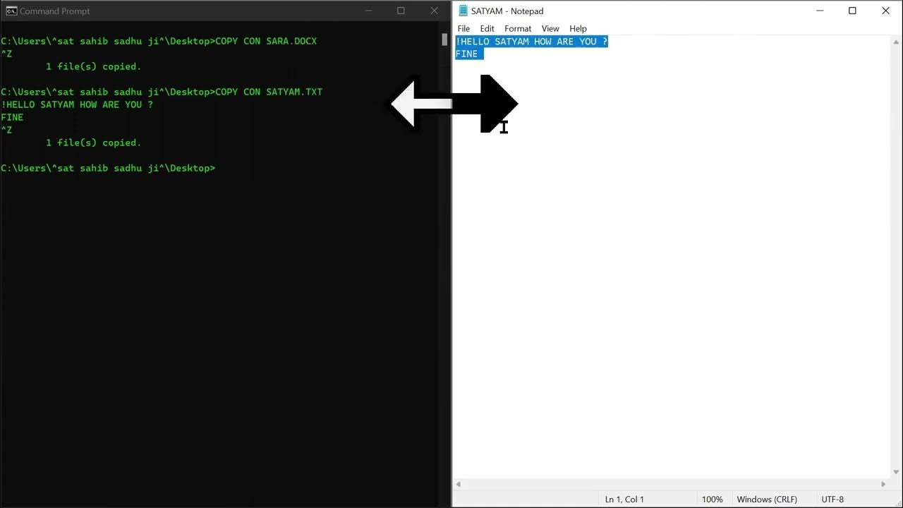 6 डोस cmd से फाइल कयसे बनाए ? How To Create file Dos? dos cmd cmdr