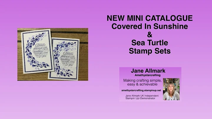 New Covered In Sunshine & Sea Turtle stamp sets St...