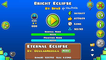 Bright Eclipse 100% [Easy] All Coins! By Spa8 - Geometry Dash (2.11)