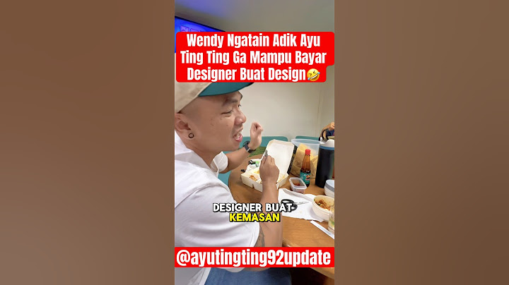 Wendy Ngatain Adik Ayu Ting Ting Ga Mampu Bayar Designer Buat Design🤣 #ayutingting #wendycagur