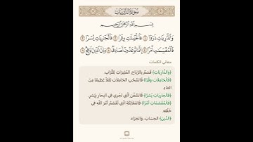 السراج في بيان غريب القران سورة الذاريات 1 مع تلاوة الشيخ سعد الغامدي