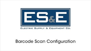 Barcode Scan Configuration