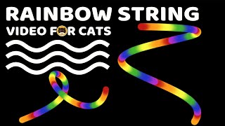 Cat Games - Rainbow String. Videos For Cats To Watch | Cat & Dog Tv.