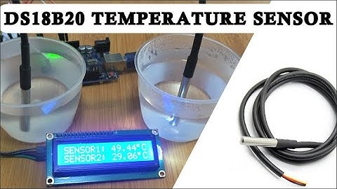 DS18B20 WATERPROOF TEMPERATURE SENSOR WITH ARDUINO.