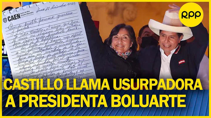 El ex presidente golpista Pedro Castillo llama usu...