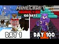 I Survived 100 Days in Frozen HARDCORE Minecraft...