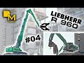 Liebherr R960 high reach demolition excavator tearing down large office building #04 excavator diary