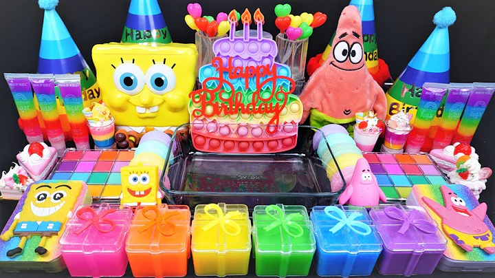 "Spongebob & Patrick" Birthday party Rainbow Slime...