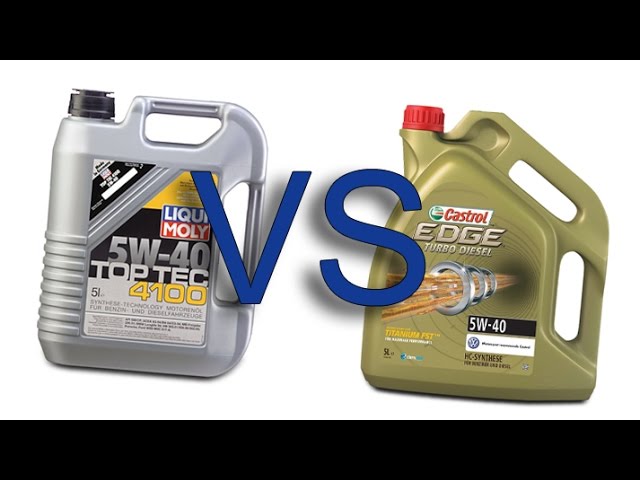 melodi Klasseværelse dommer Liqui Moly Top Tec 4100 5W40 vs Castrol EDGE fst Titanium 5W40 - YouTube