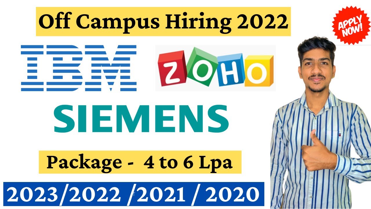 IBM Recruitment 2022 | ZOHO Off Campus Drive 2022| IBM Freshers Hiring ...
