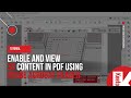 Tutorial how to enable and view 3d content in pdf using adobe acrobat reader