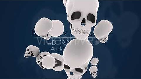 Rain Skulls Transition 2 | Motion Graphics - Envato elements