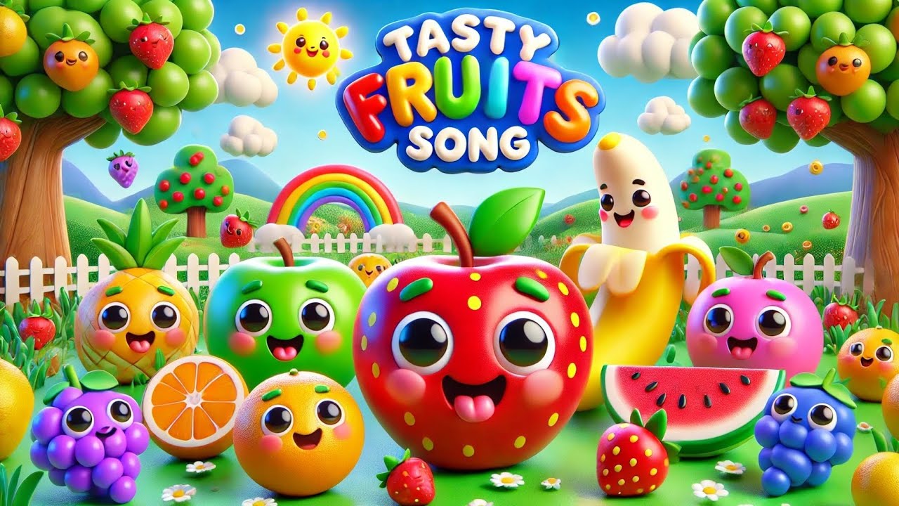 Tasty Fruits Song | Fun Learning for Kids | Learn Fruit Names and ...