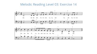 Melodic Reading Level Three : Exercise 14