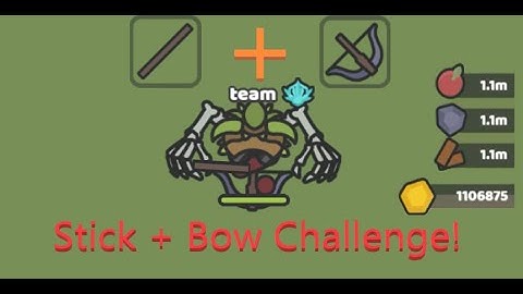 Playing one of the most hardest setup in Sploop.io! (Stick + Bow)