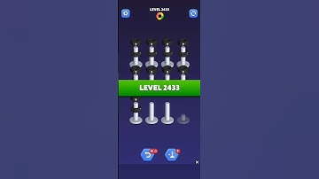 Nut Sort Level 2433 - Color Puzzle Game by Kiwi Fun #games #puzzle #NutSort #NutSortSolution