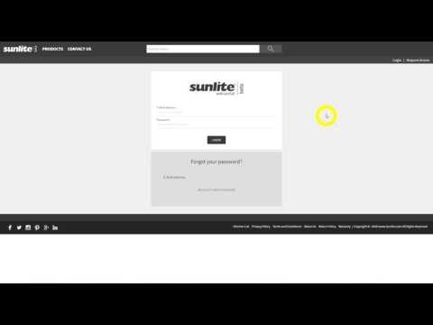 Sunlite.com Portal Tutorial - Password Rest Request