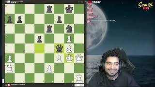 Samay Raina vs Amruta Epic Chess match Part -1🔥🔥Latest Match #samayraina