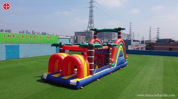 Jungle inflatable obstacle course challenge run sport games from Chinee inflatables T7-520