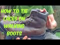 Tips for lacing your walking boots
