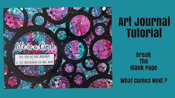 Mixed Media Art Journal Tutorial for Beginners- AFTER YOU BREAK THE BLANK PAGE