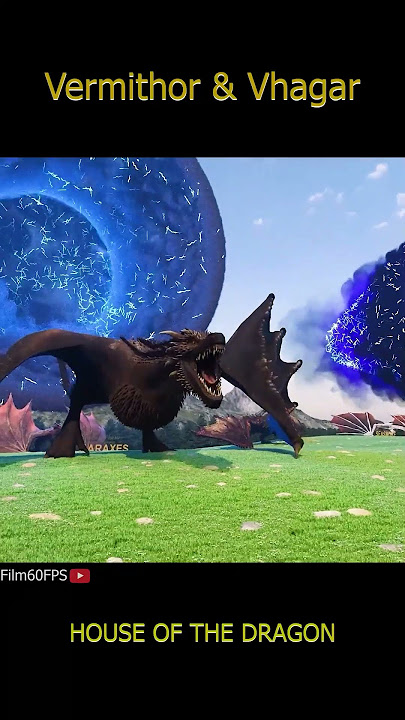 Vermithor & Vhagar - House of the Dragon Size #houseofthedragon #dragon #sizecomparison