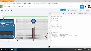 Tinkercad ile Arduino Bölüm 27 : Potansiyometre İle Servo Motor Kontrolü