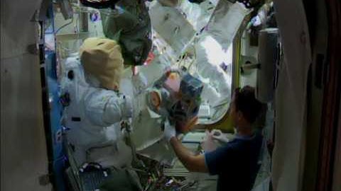 Preparing for a spacewalk