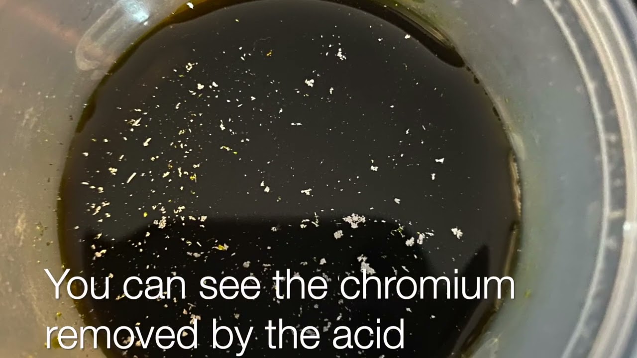 How to relic chromed guitar parts with Ferric Chloride and Citric acid